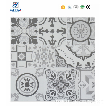Sunnda black grey second hand effect floor mediterranean tile art